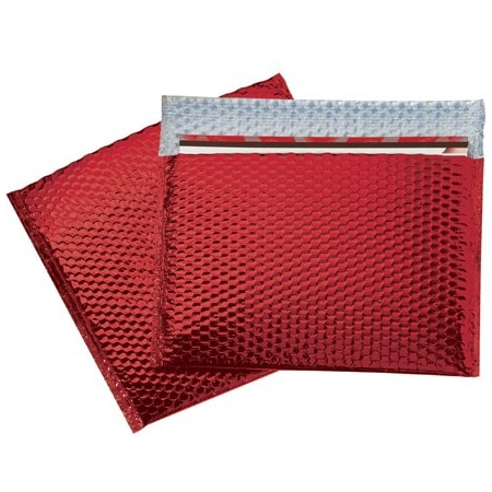 Bsc Preferred 13 3/4 x 11'' Red Glamour Bubble Mailers, 48PK BUY03998280